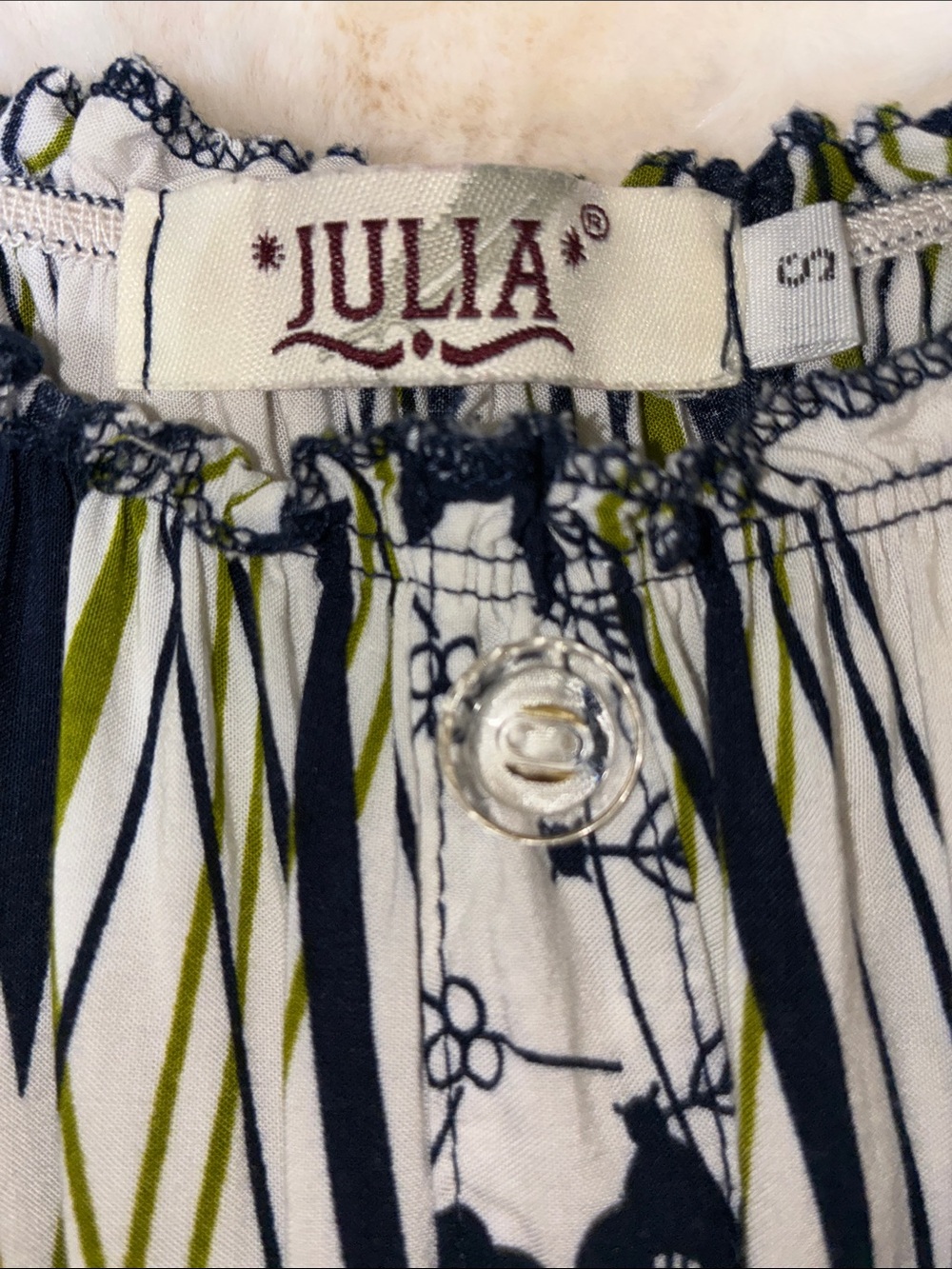 JULIA S Sleeveless Tiered Maxi Dress in Black &White patterned w subtle green - Picture 2 of 16